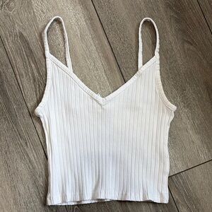 Divided Cream Ribbed Camisole XS290